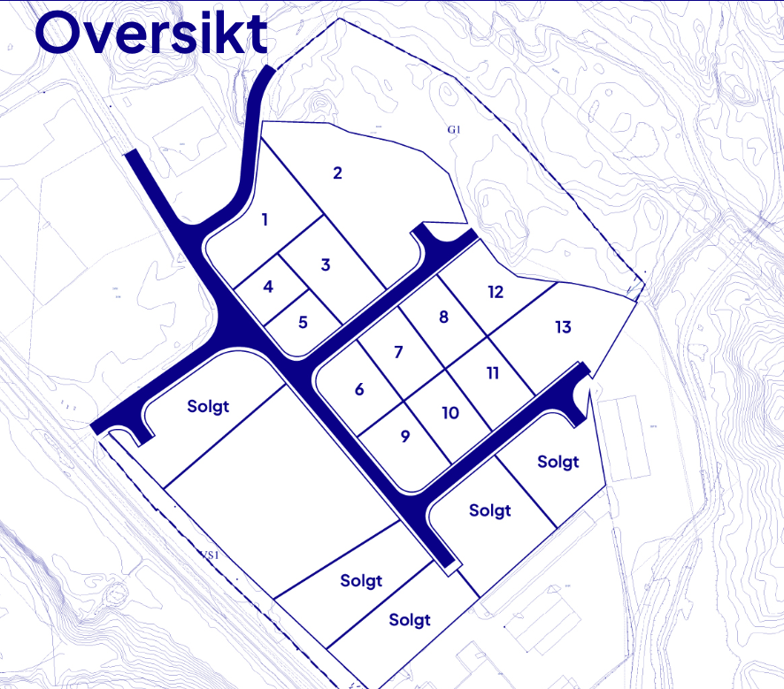 Oversikt over tomter per. november 25 Galleribilde