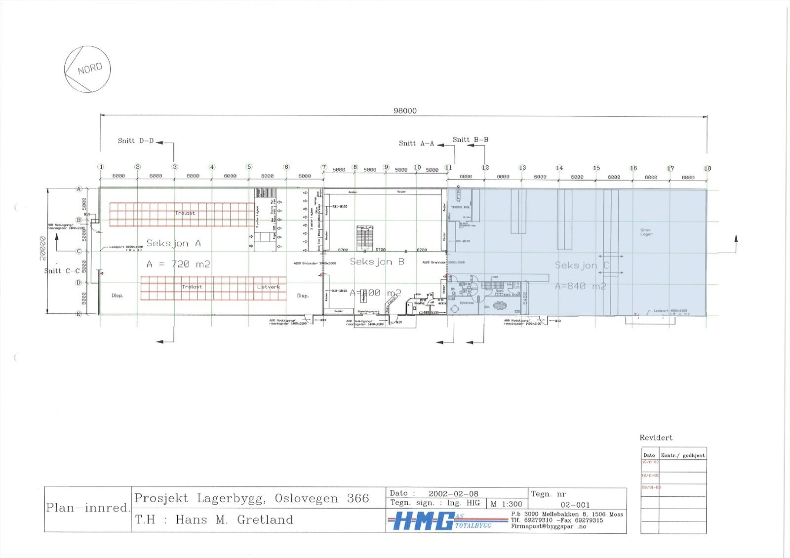 Tegninger markert Osloveien 366 Galleribilde