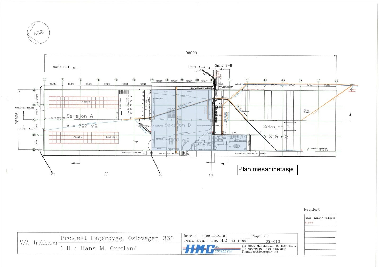 Tegninger markert Osloveien 366 Galleribilde