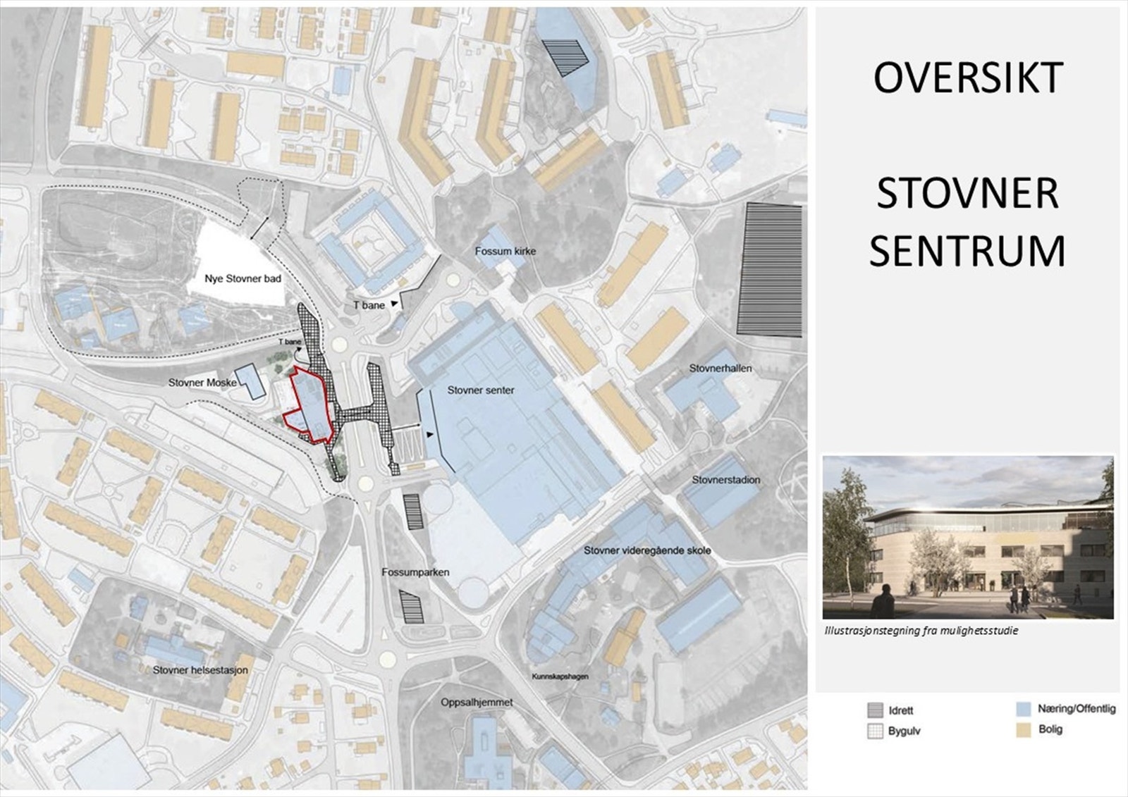 Eiendommen har en meget god beliggenhet i Stovner sentrum. Galleribilde