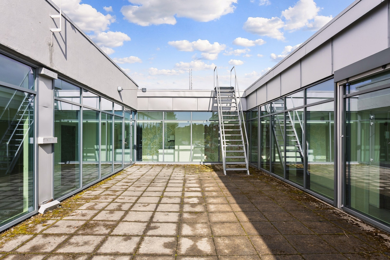 Trapp til felles takterrasse. Galleribilde