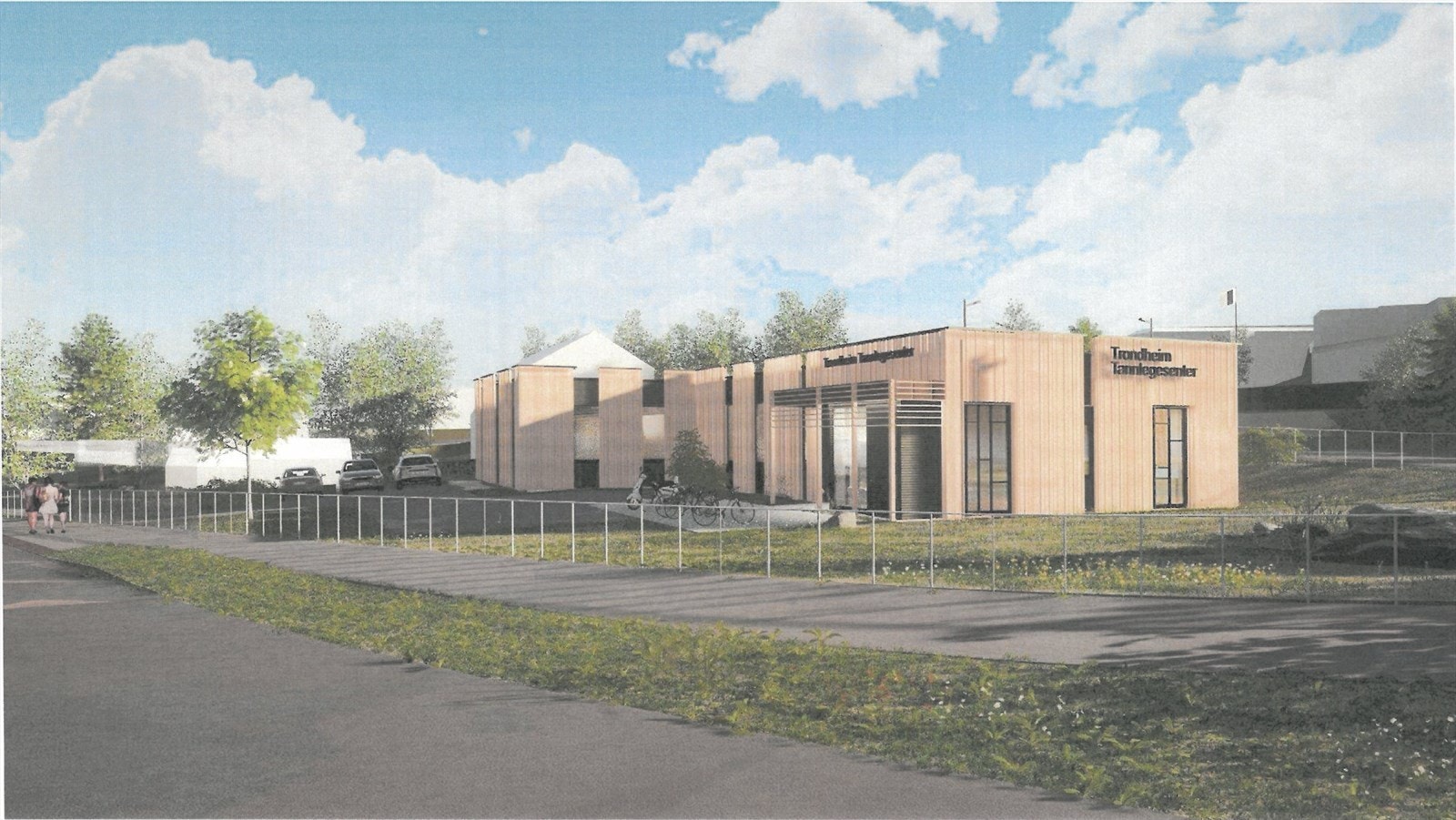 Illustrasjon ny fasade Galleribilde