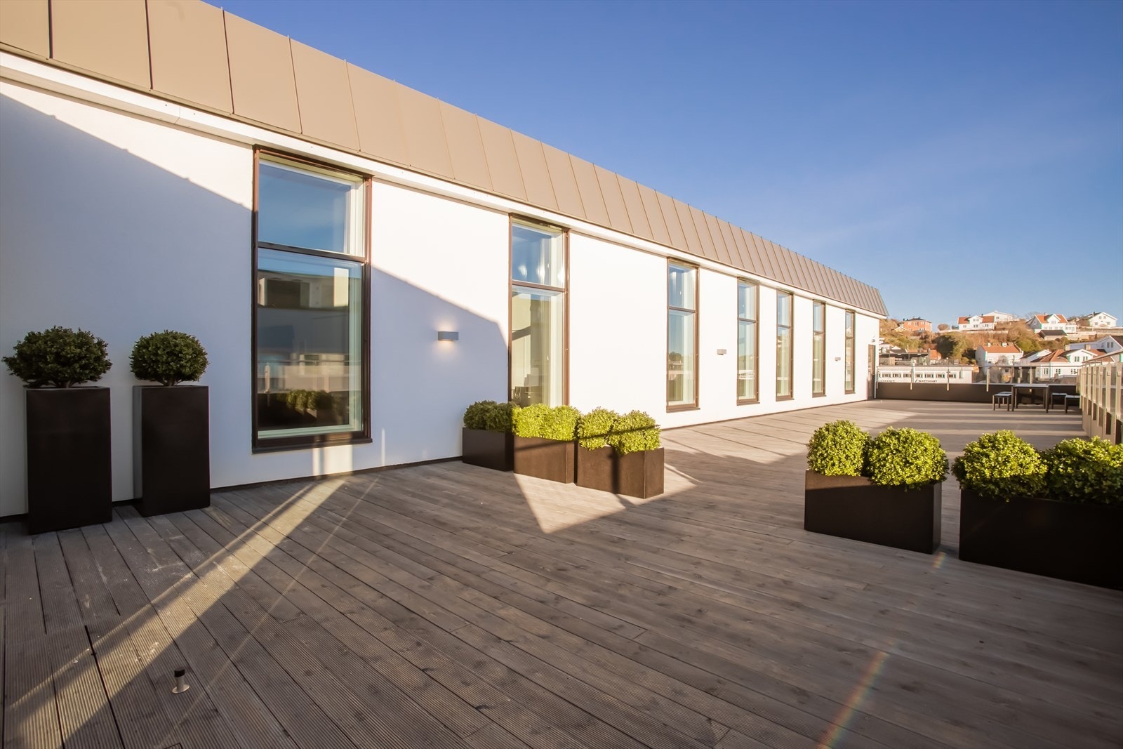 Fantastisk flott takterrasse Galleribilde