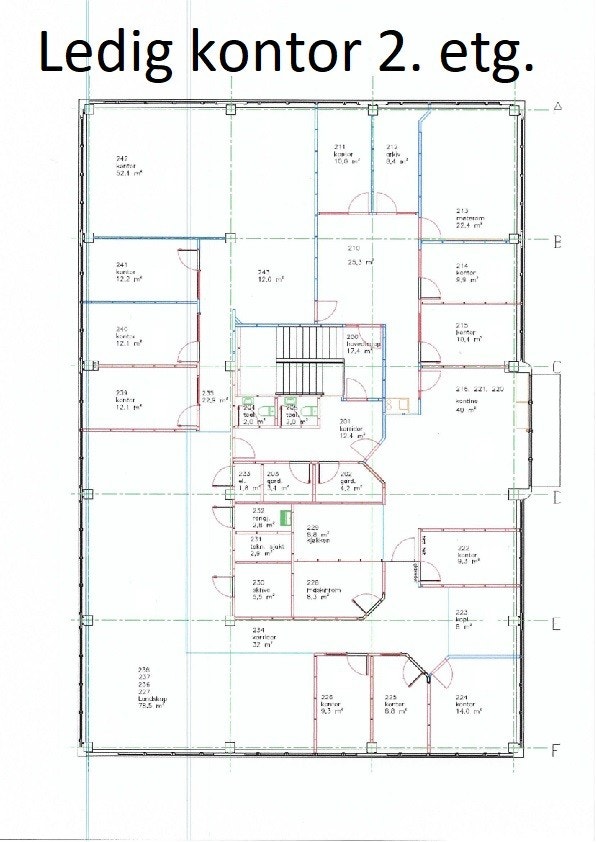 Tegning 2.etg. Galleribilde