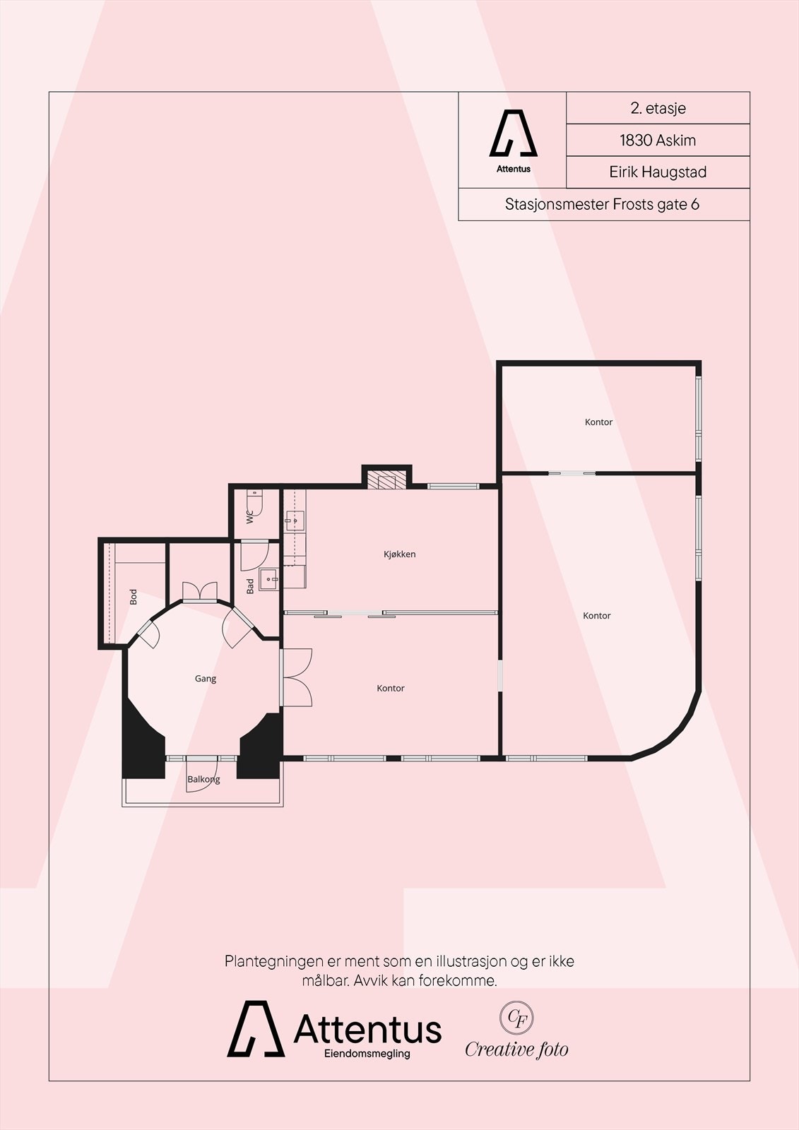 Plantegning Galleribilde