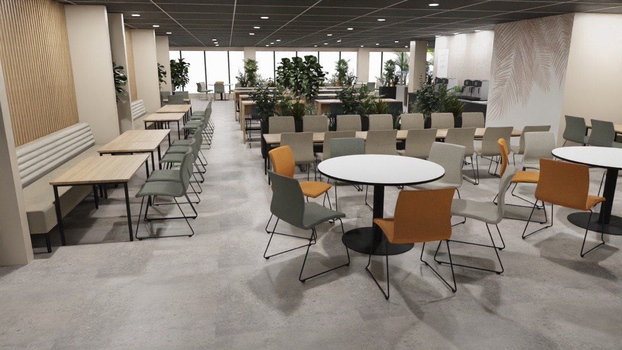 Illustrasjon fra kantinen Galleribilde