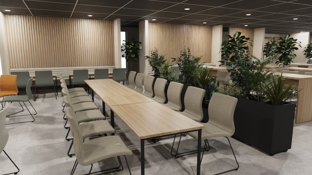 Illustrasjon fra kantinen Galleribilde