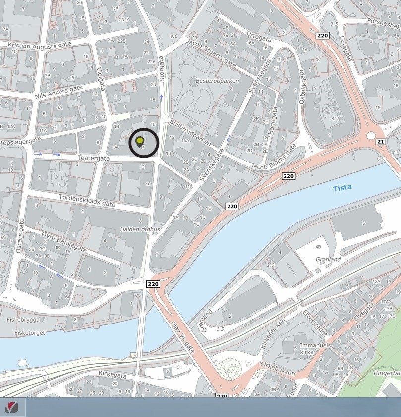 Kart skisse Galleribilde