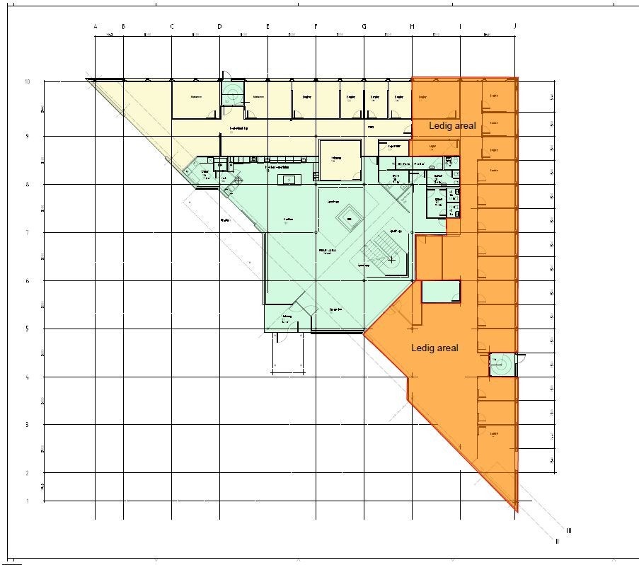 Plantegning 1 etg. Galleribilde