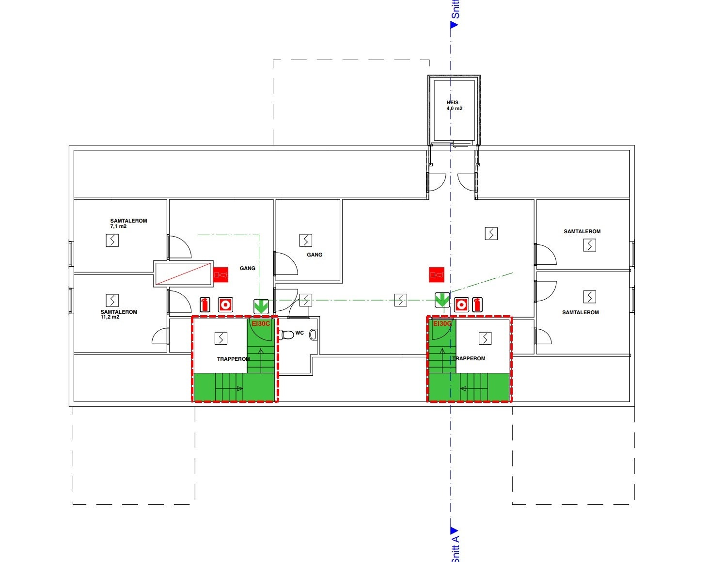 Plantegning 3 etasje Galleribilde