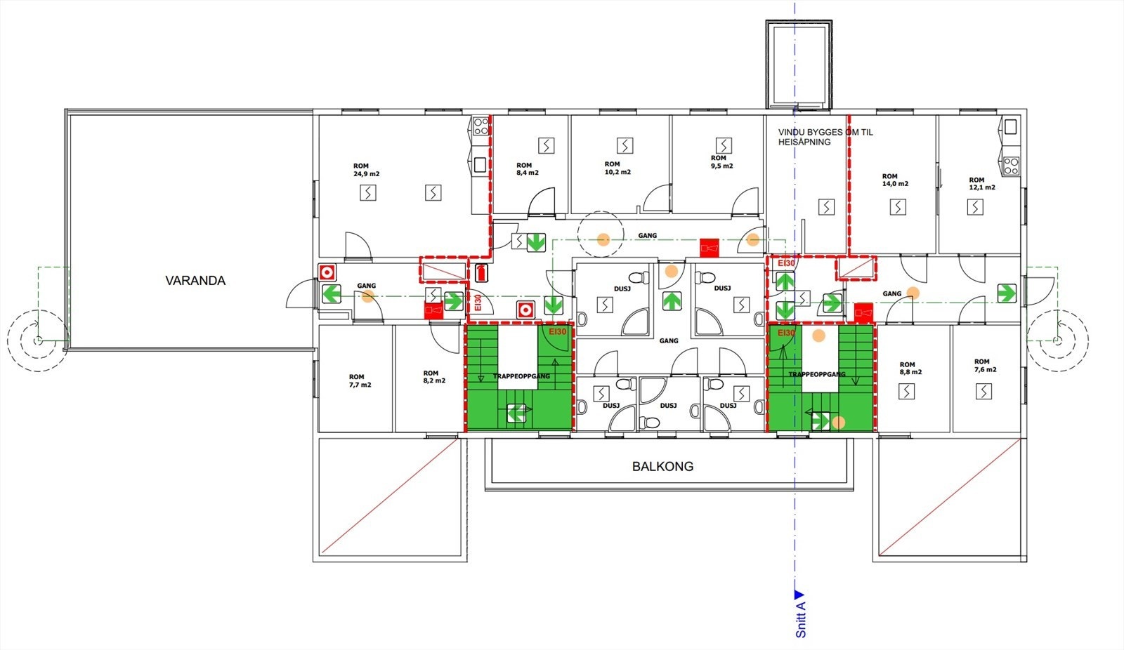 Plantegning 2 etasje Galleribilde