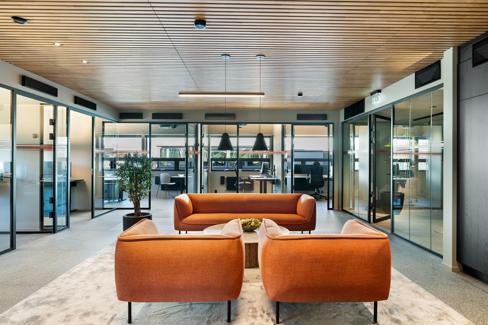 Bilde hentet fra innredet lokale i samme etasje som de ledige lokalene. Galleribilde