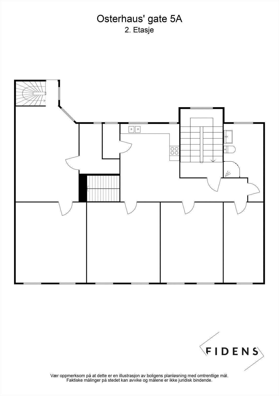 Osterhaus' gate 5A - 2. Etasje Galleribilde