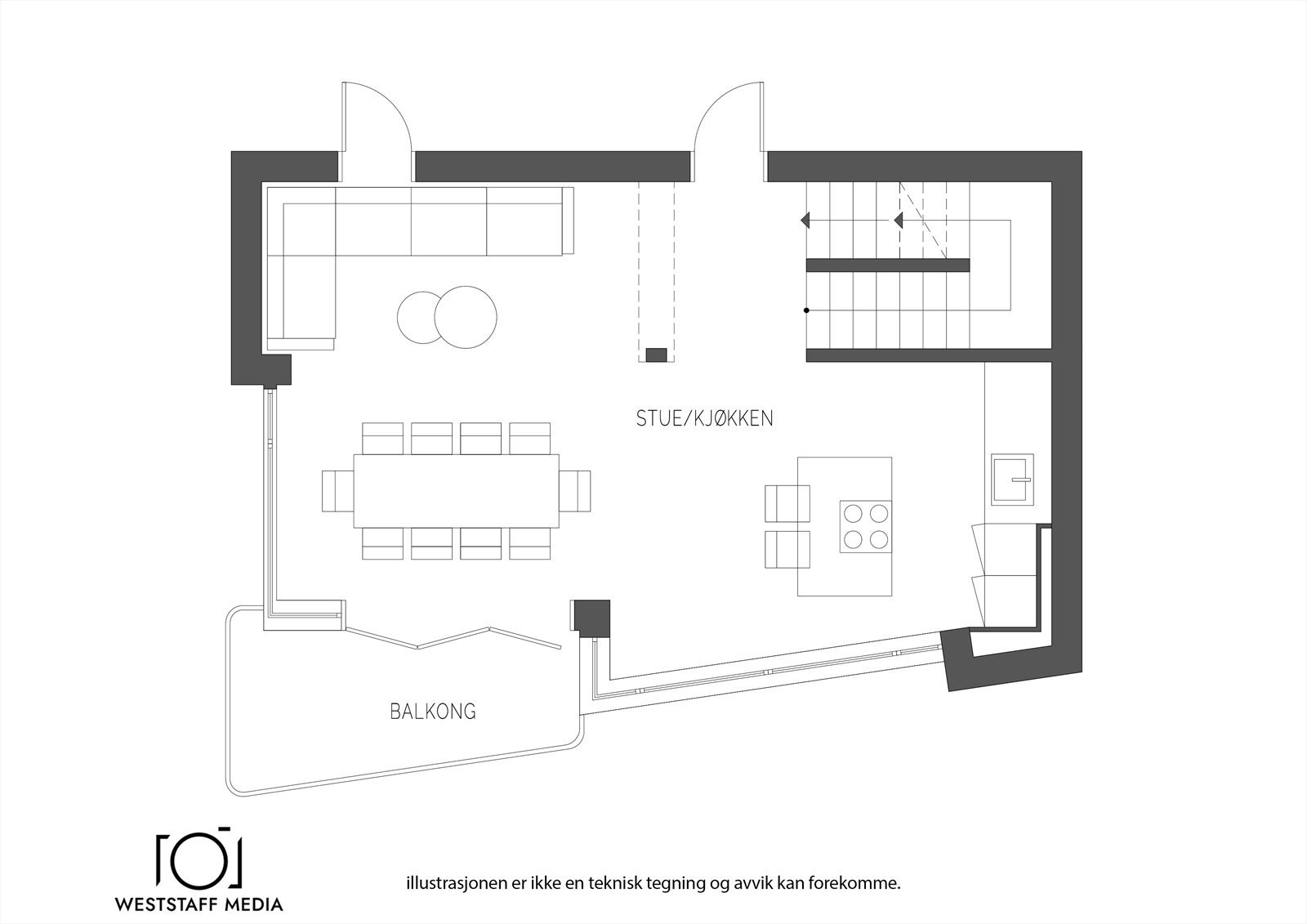Planskisse - 2.etasje Galleribilde