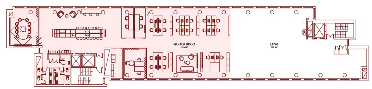 Planskisse 6. etasje Galleribilde