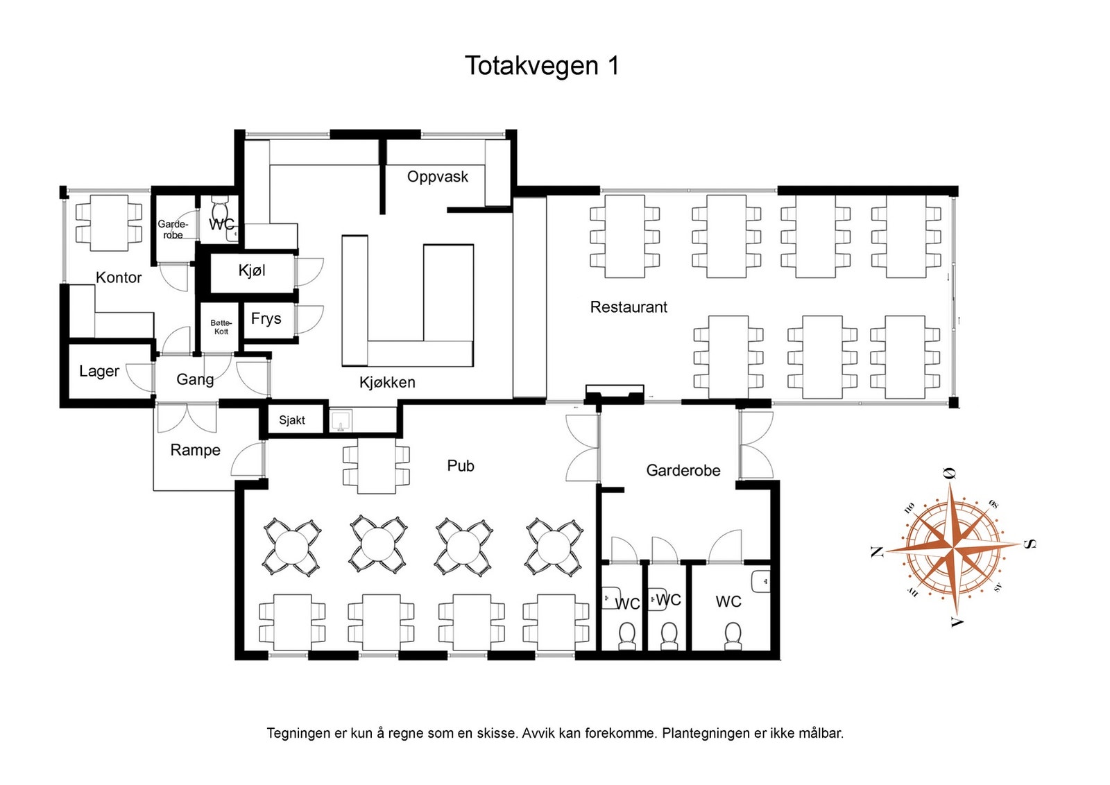 Plategning 1. etasje Galleribilde