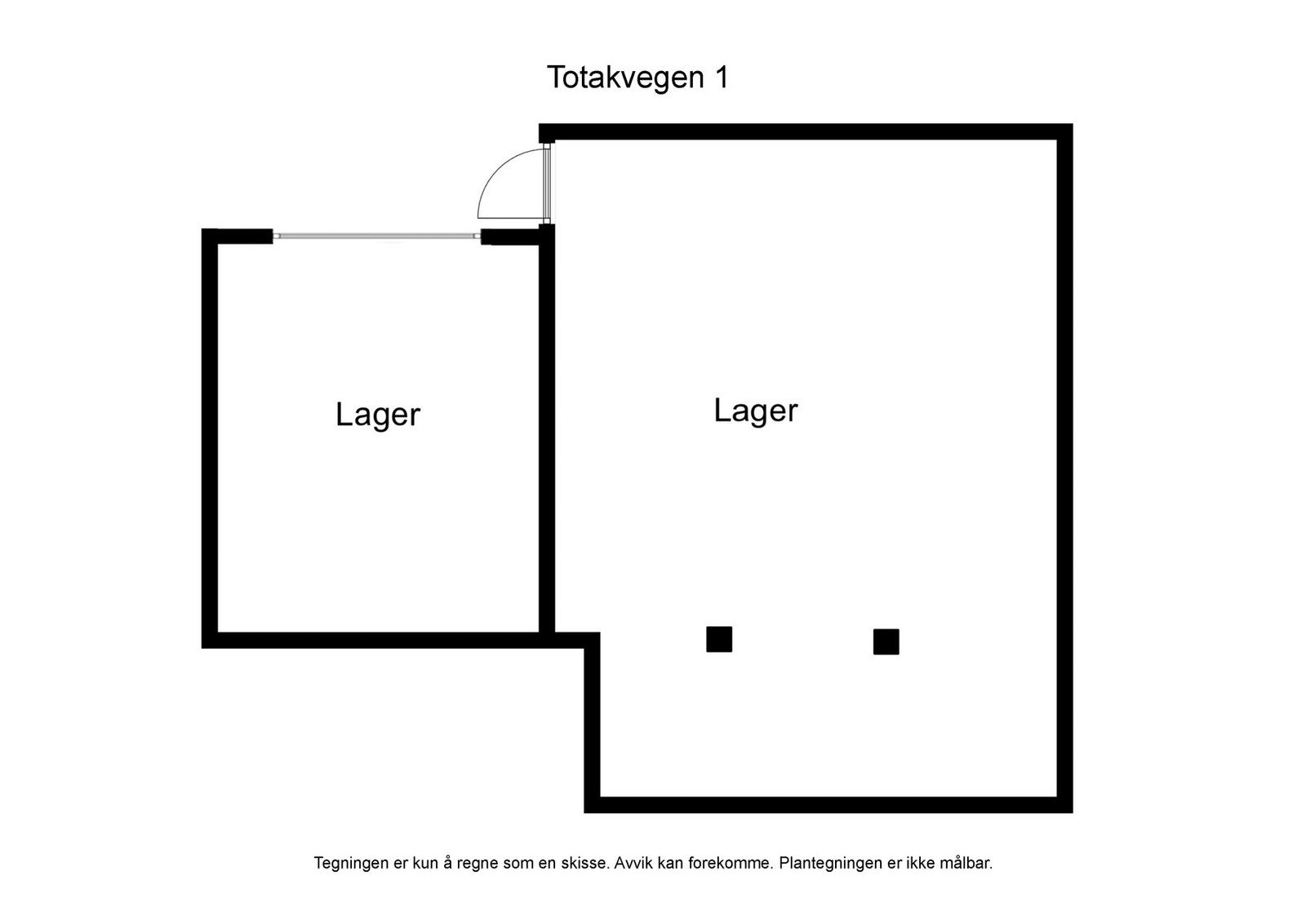 Plantegning underetasje Galleribilde