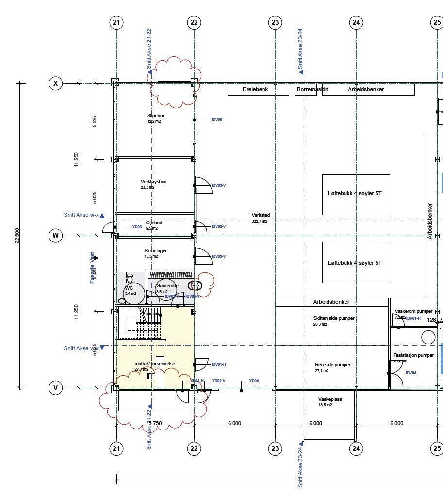 Kontor del i 2. etg. del 1.