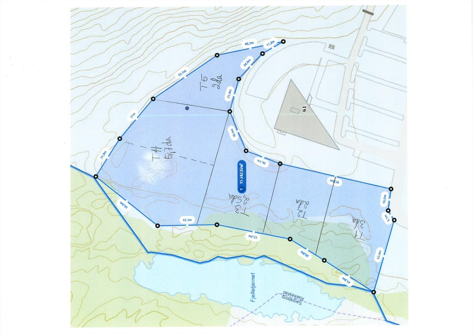 Rudskogenveien 61 - forslag til tomtedeling småtomter.jpg Galleribilde