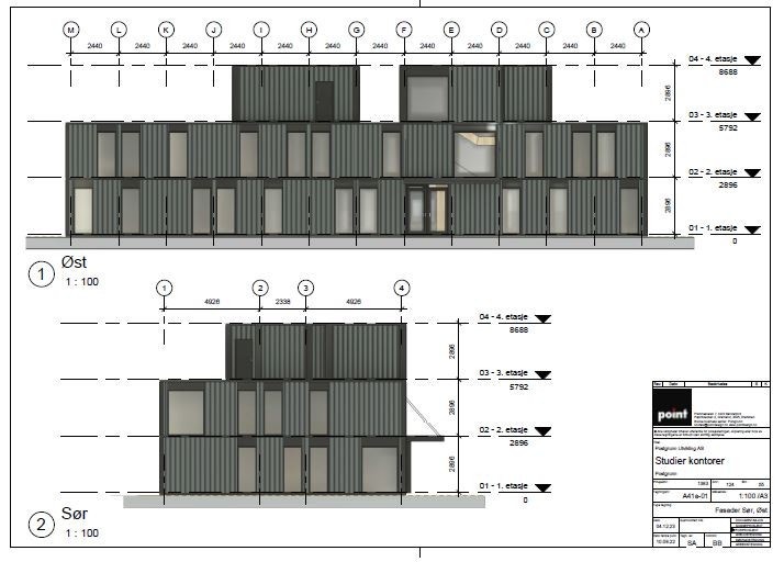 Fasade øst og sør Galleribilde