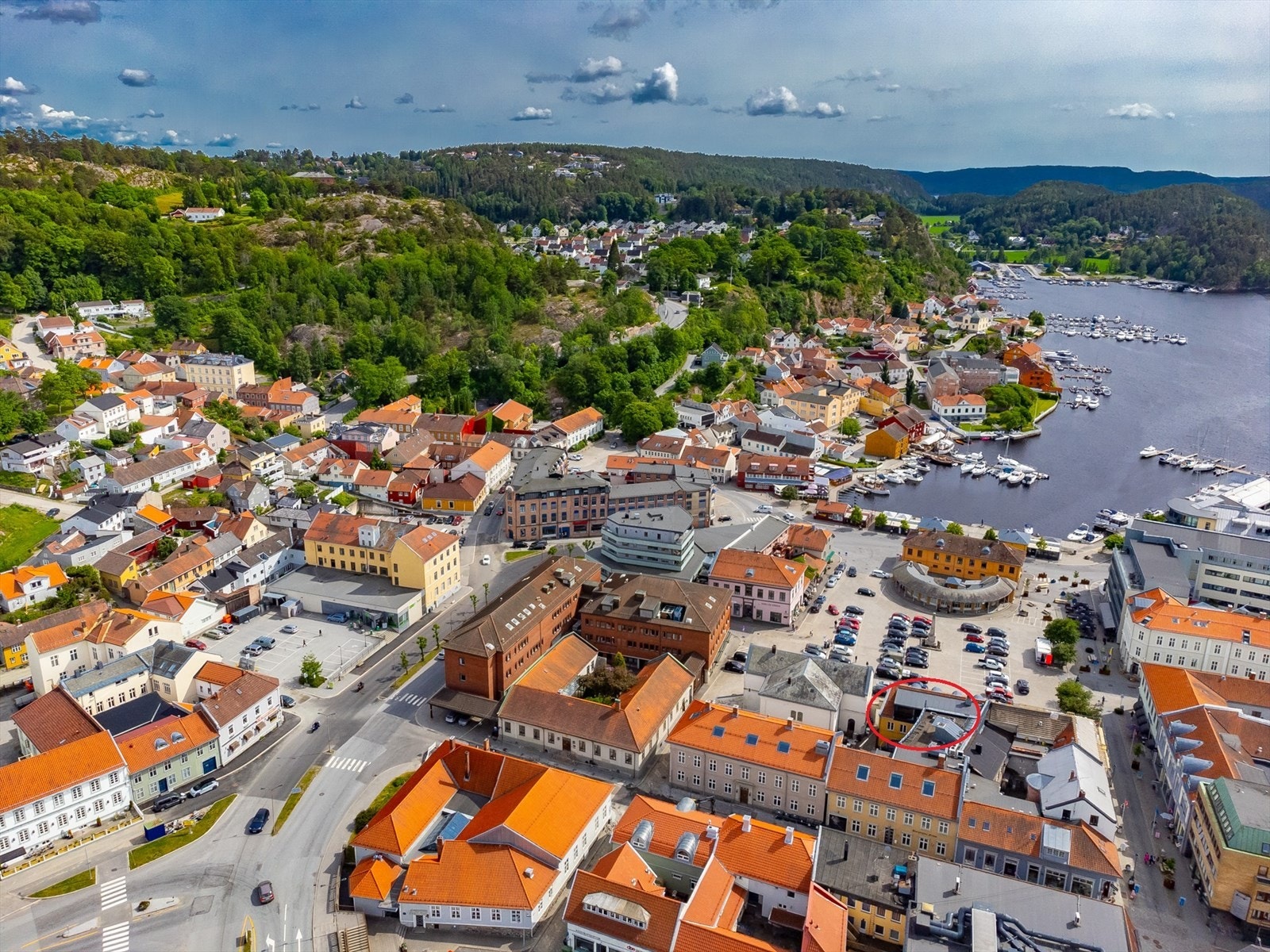 Oversiktsbilde Halden Galleribilde