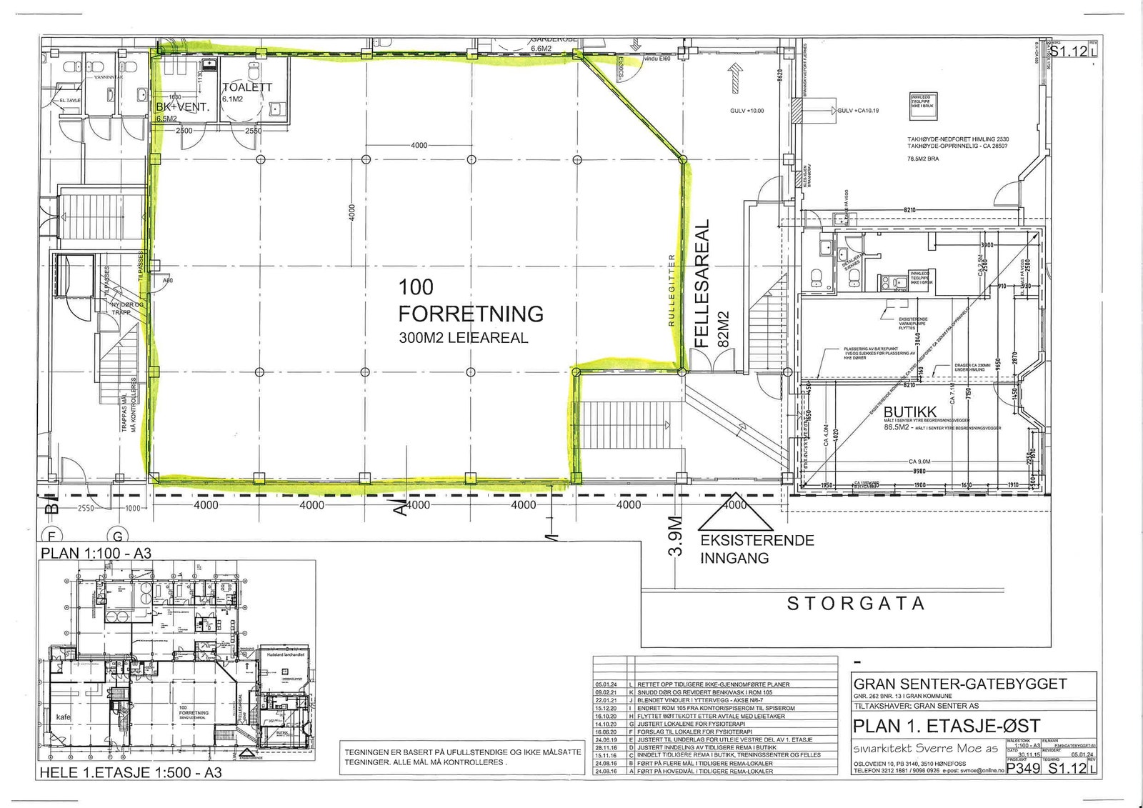 Plantegning Galleribilde