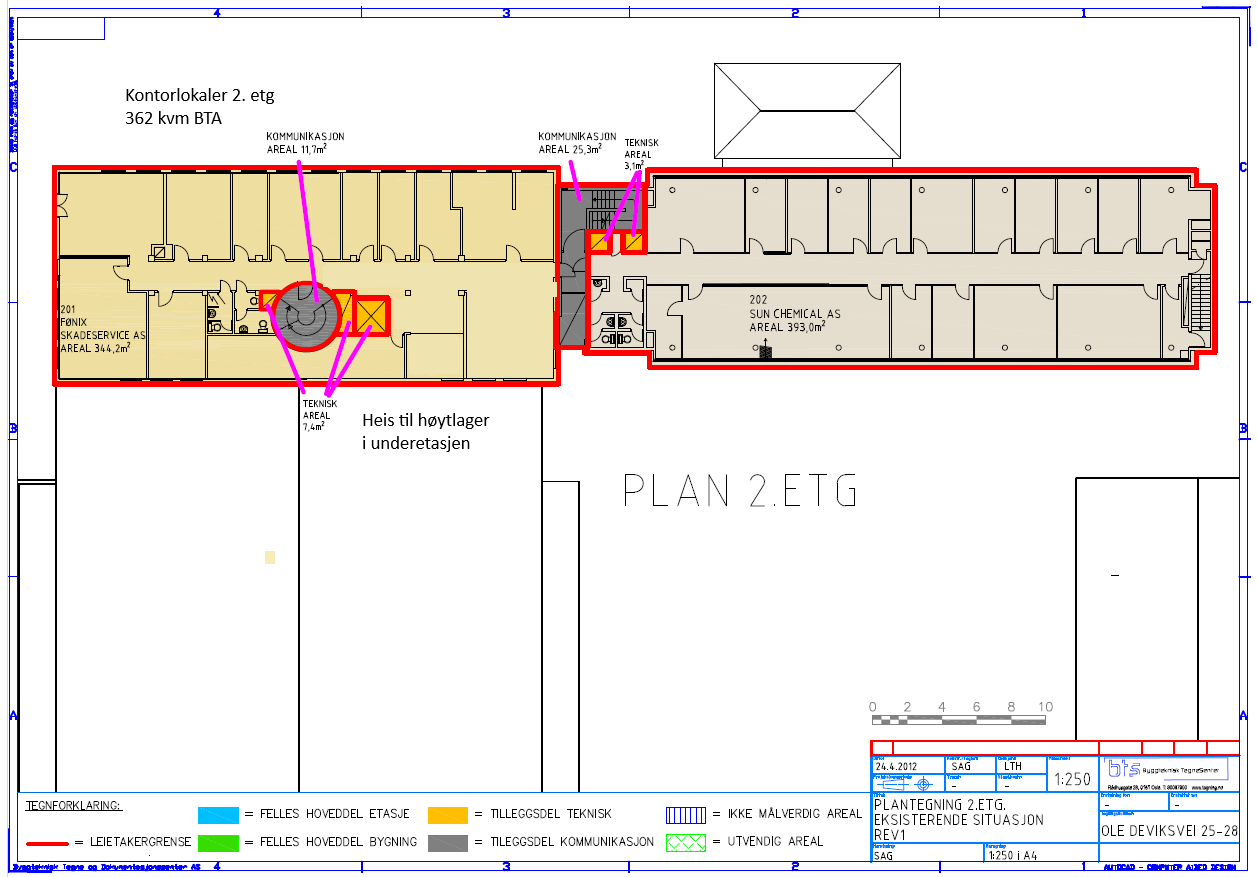 Planskisse 2. etasje - OD26 Galleribilde
