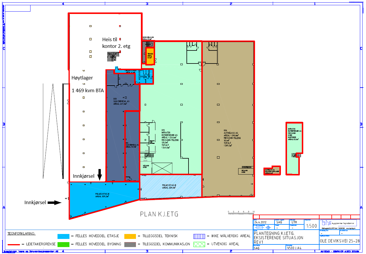 Planskisse underetasjen - OD26 Galleribilde