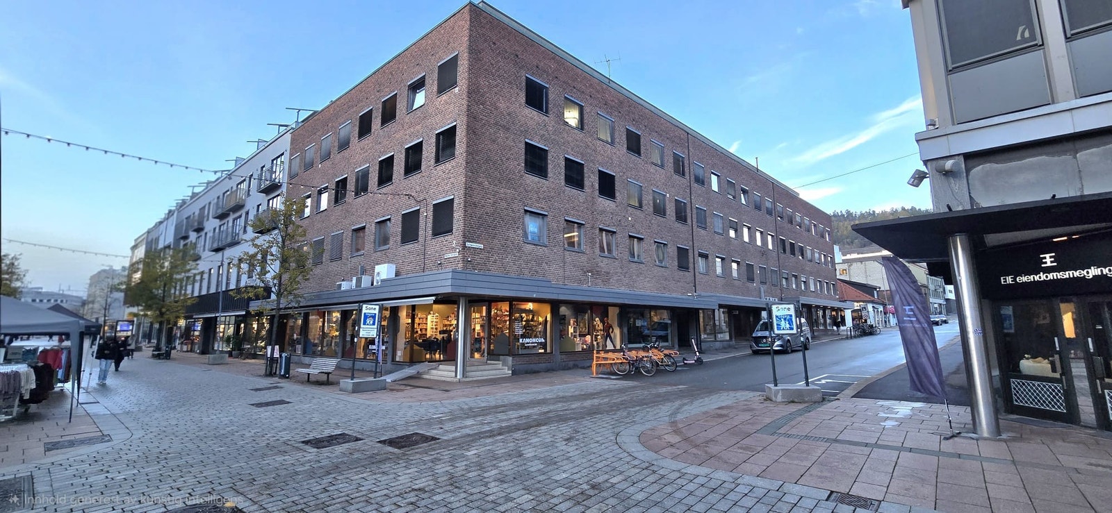 Sentralt i gågata Galleribilde