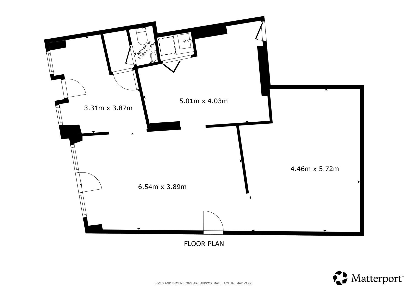 Planskisse Lokale 1 BTA 85 kvm. Galleribilde
