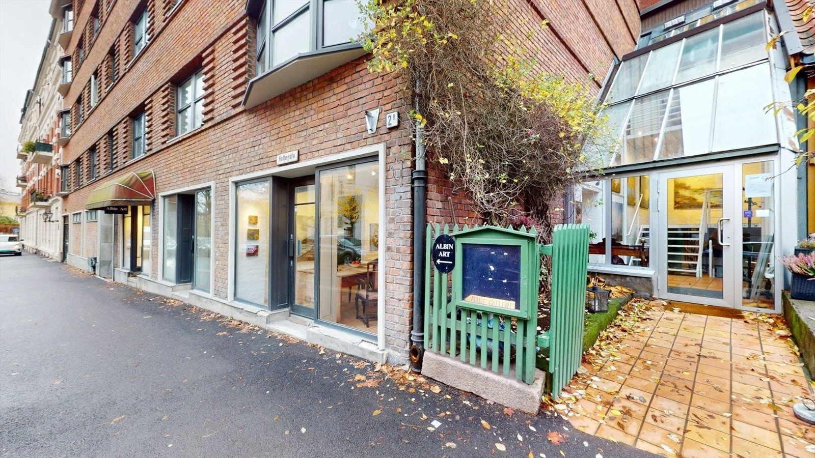 Mulighet for felles inngangsparti med Kafe Albin Galleribilde