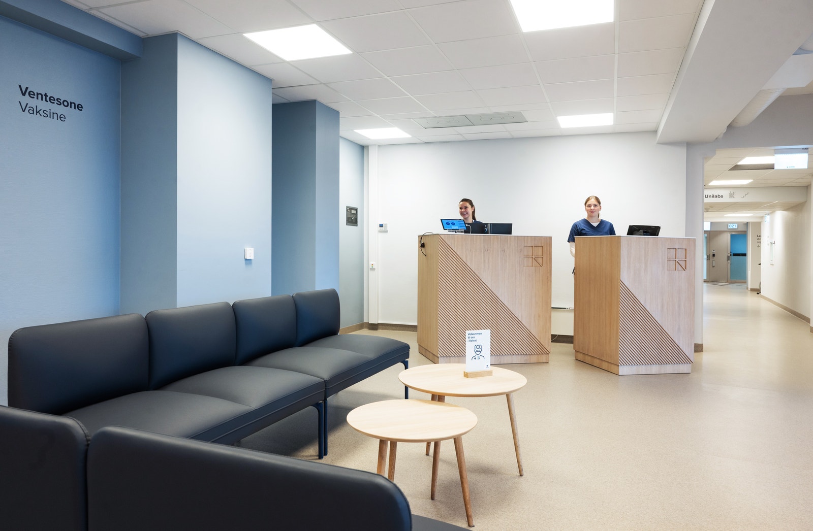 Dagens resepsjonsløsning for Volvat Galleribilde