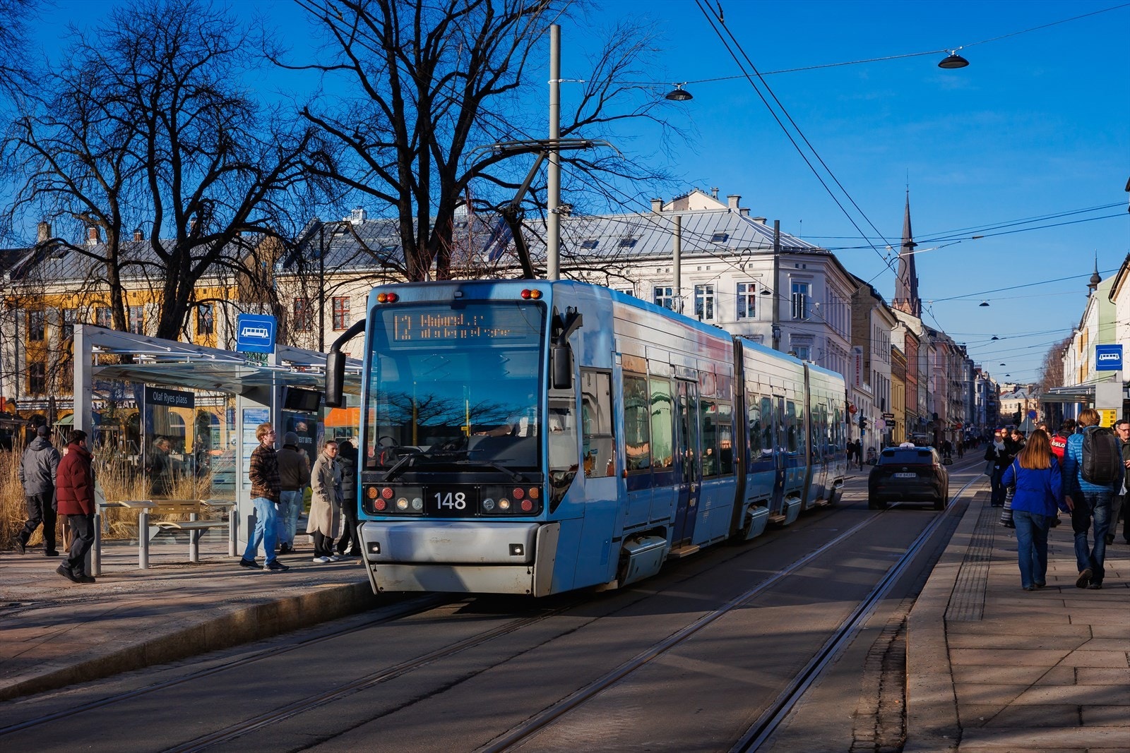 Det er avganger til sentrum ca. hvert 4. minutt. Galleribilde