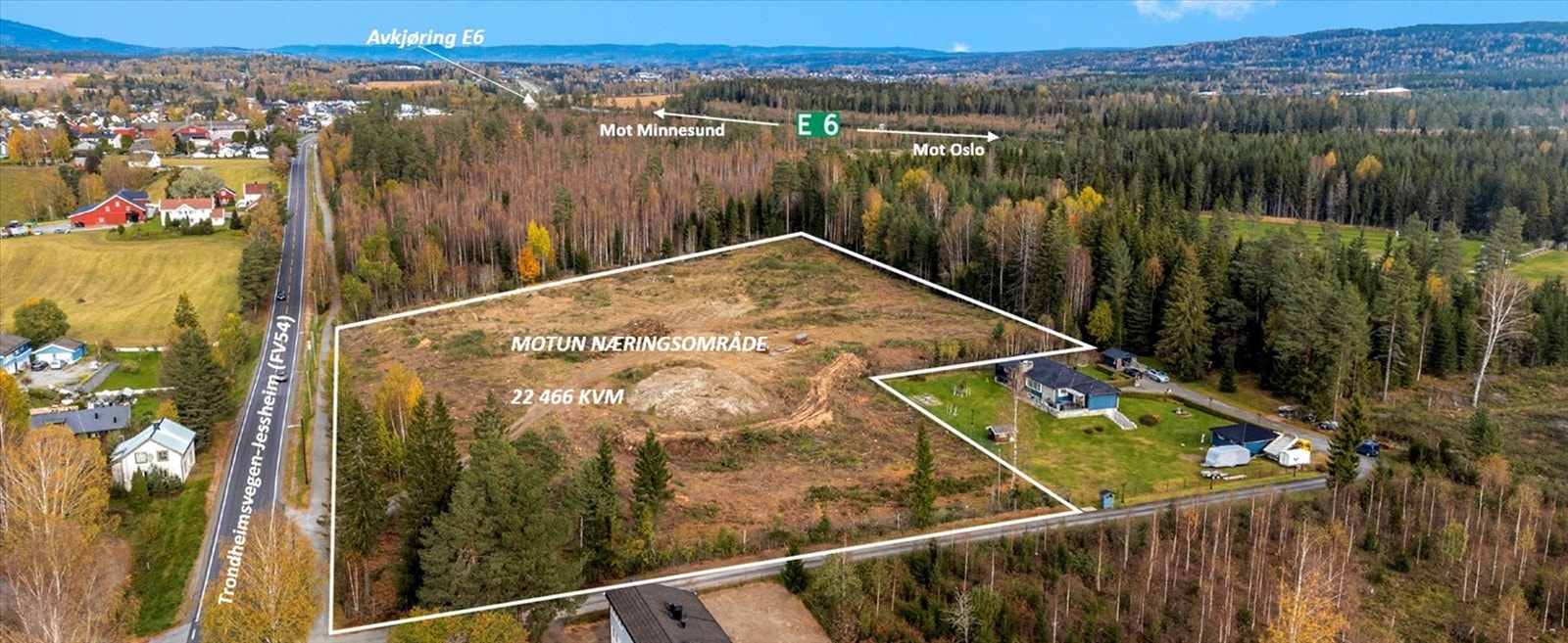 Fleksibelt tomteområde hvor det er mulighet å utvikle større og mindre bygg med god takhøyde, samt fortsatt ha store utearealer for parkering, oppstilling og lagring Galleribilde