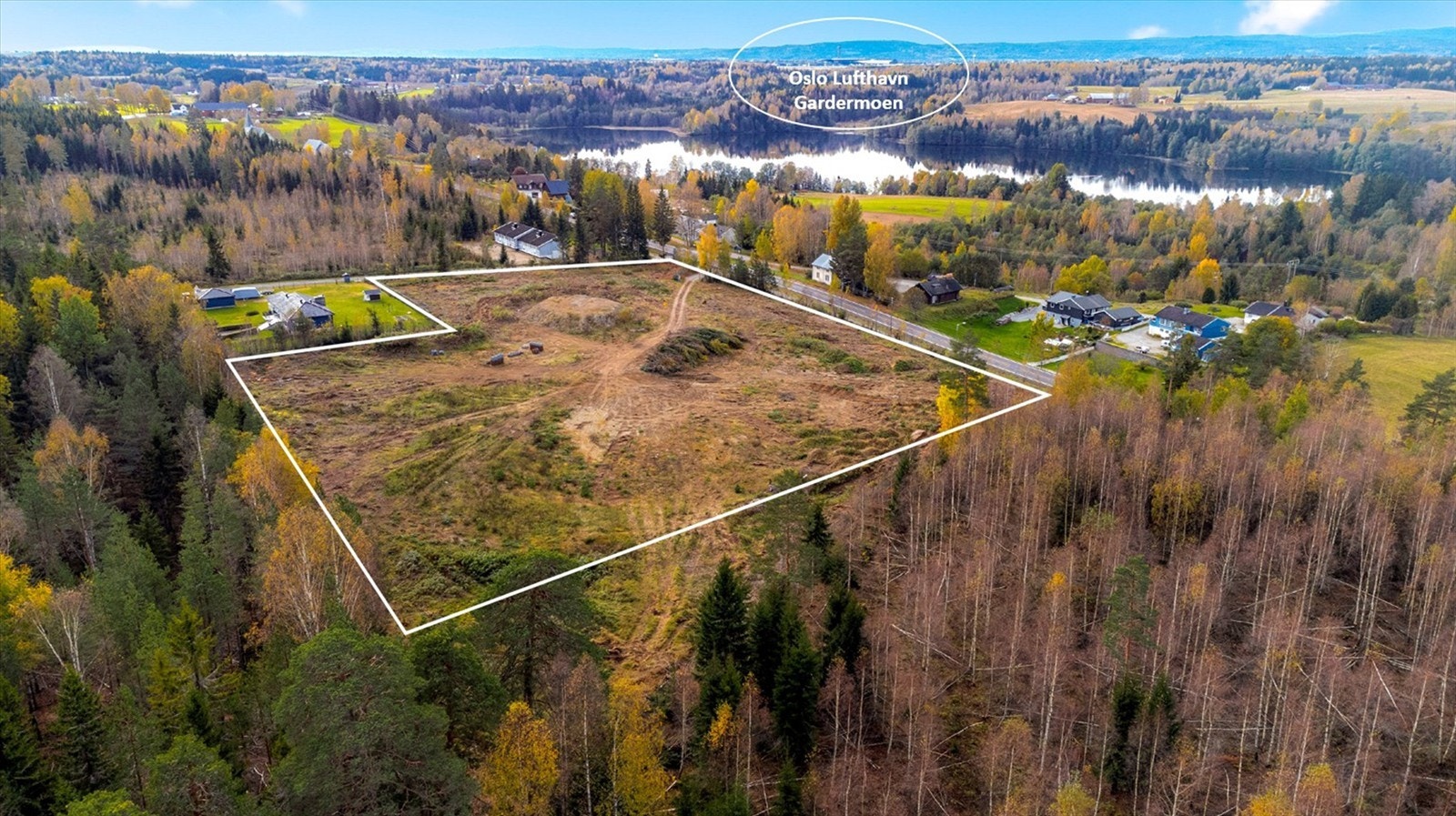 Tomteområde på 22 466 kvm regulert til næringsbebyggelse - Max TU 15 000 BRA, gesimshøyde 10m og mønehøyde 13m Galleribilde