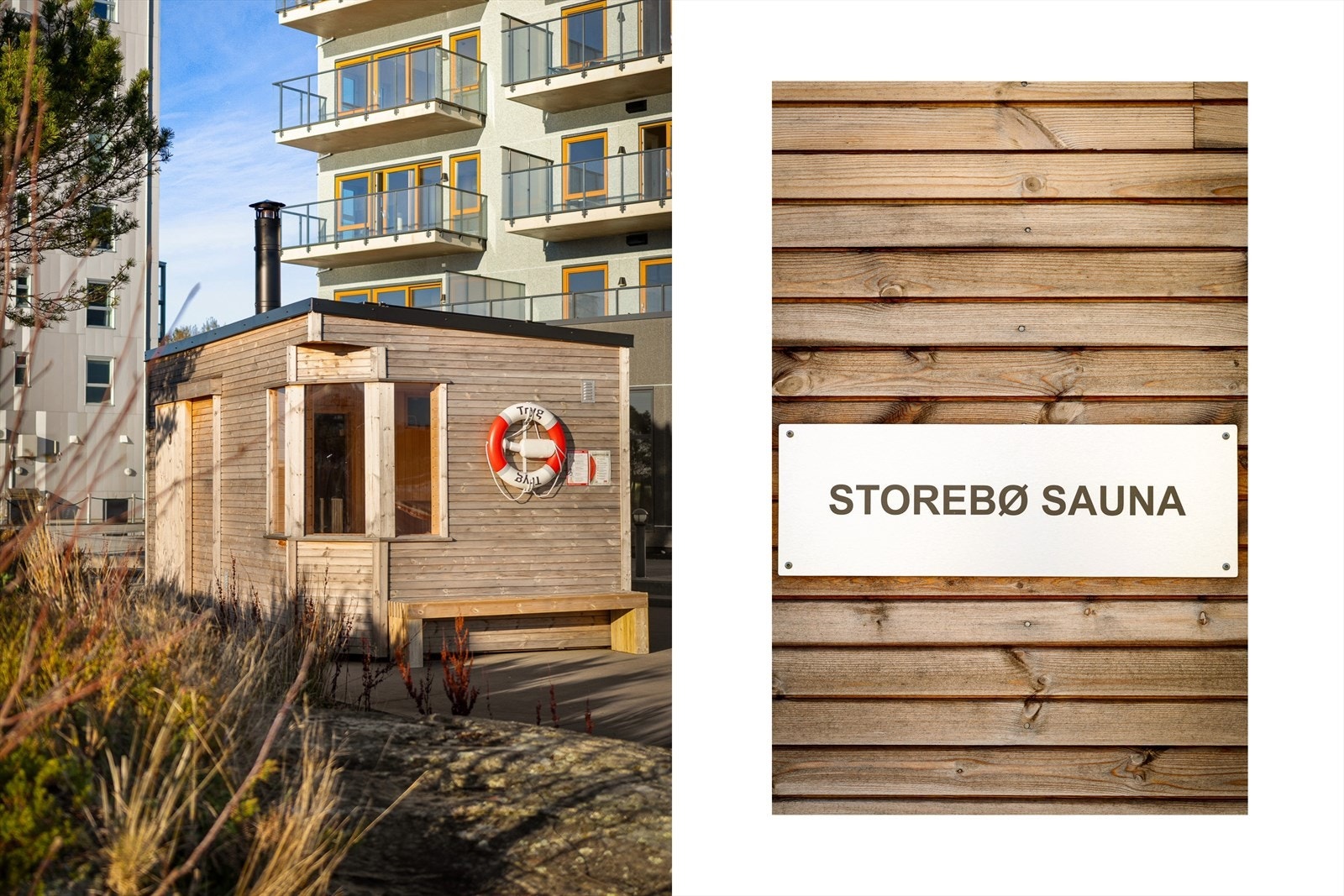 Storebø Sauna ligger ligger like utenfor lokalene og er flittig brukt av både turister og lokale