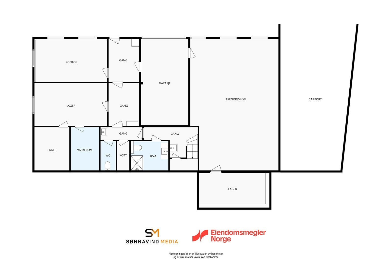 Plantegning 1.etg. Galleribilde