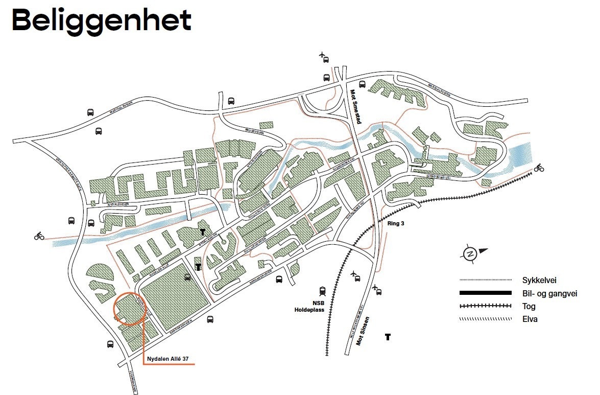 Nydalen har mye å by på og korte avstander. Galleribilde