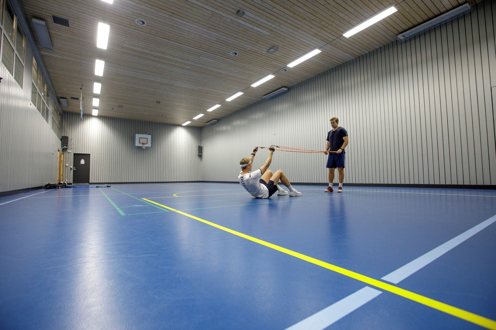 Treningssenter driftet av Arca. består av kondisjonsrom, styrkesal og ballhall, samt spinning Galleribilde