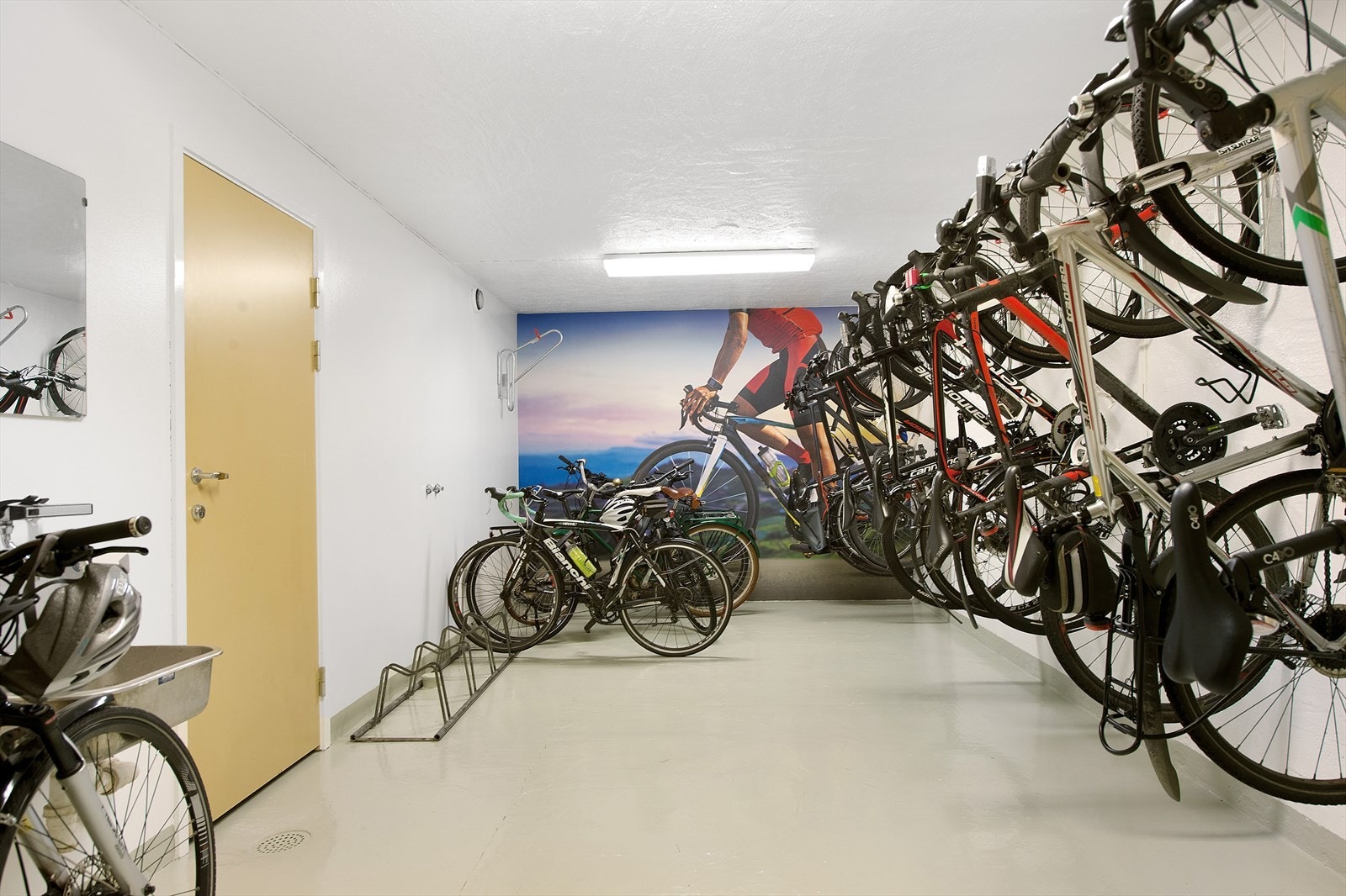 Innendørs sykkelparkering