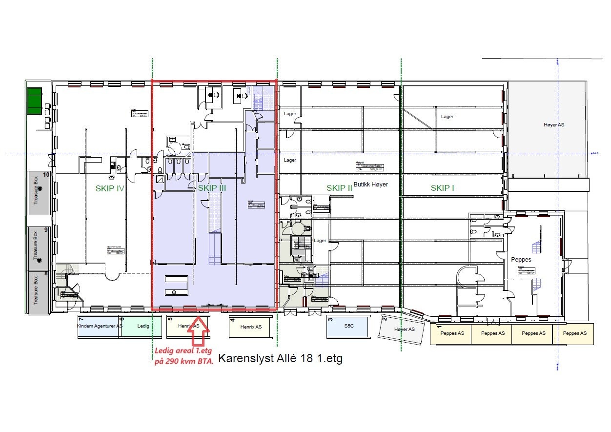 Planløsning 1.etg. Galleribilde