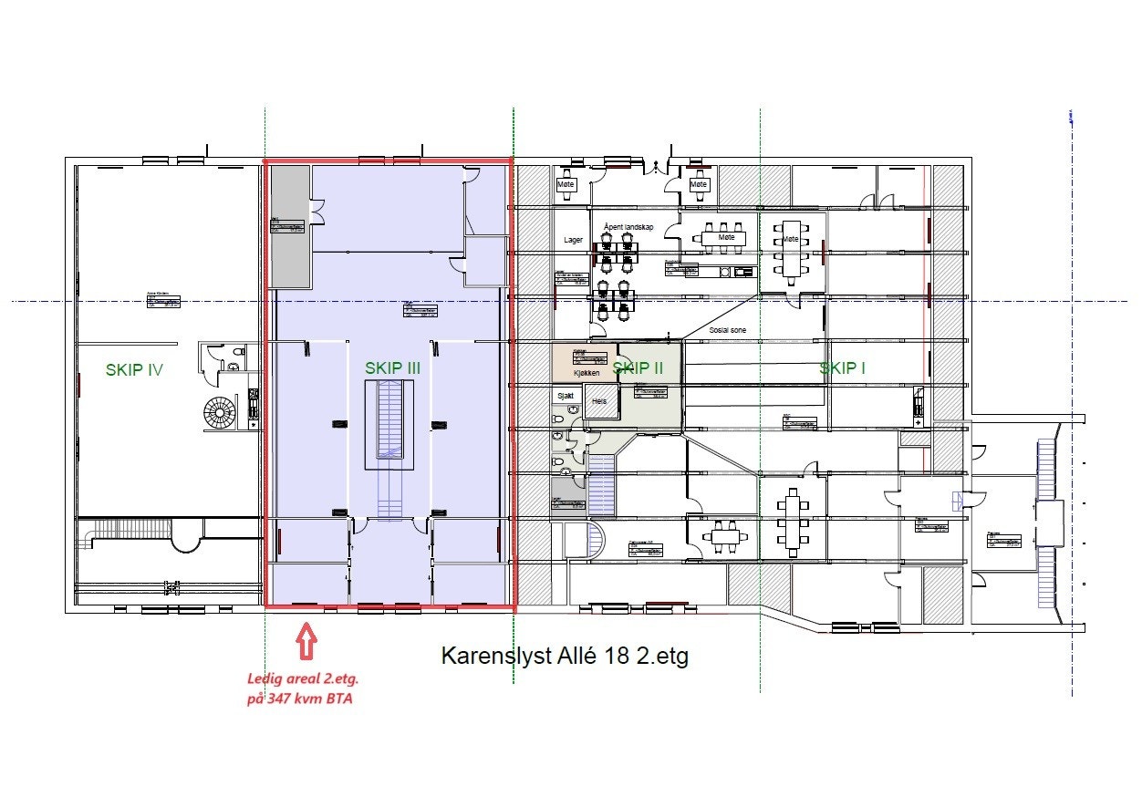 Planløsning 2.etg. Galleribilde