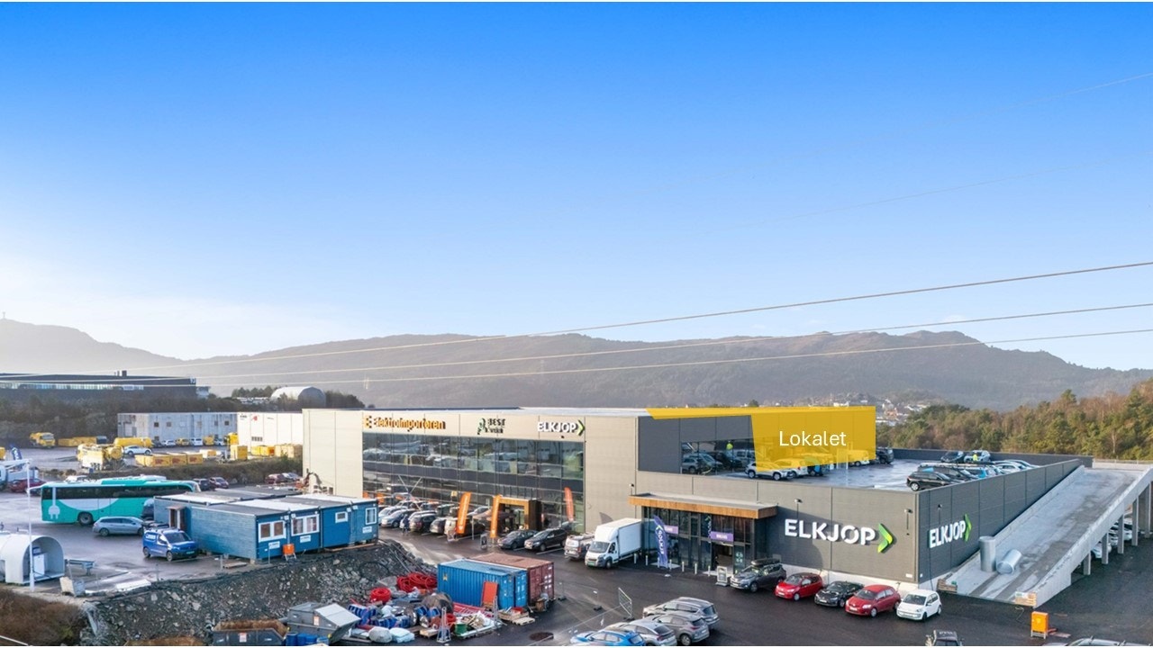 Det ledige lokalet BTA ca. 990 m² ligger i 2. etg. med tilgang direkte fra parkeringsdekke