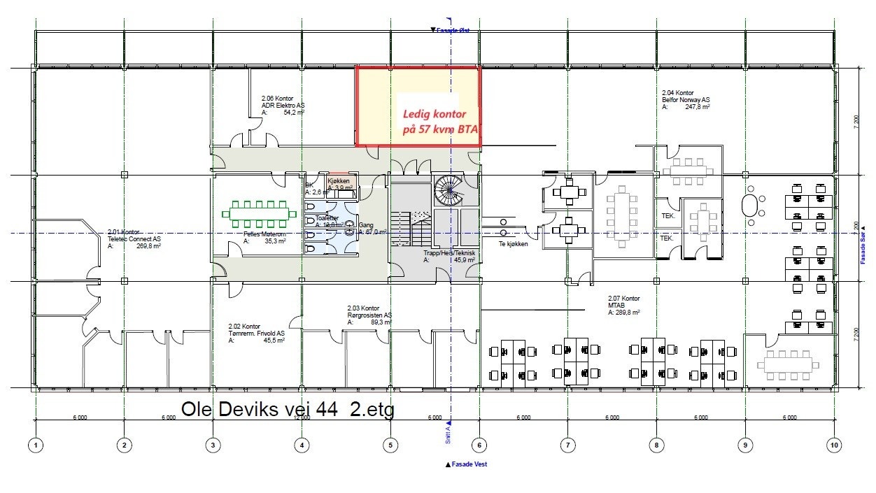 Planløsning 2.etg. Galleribilde