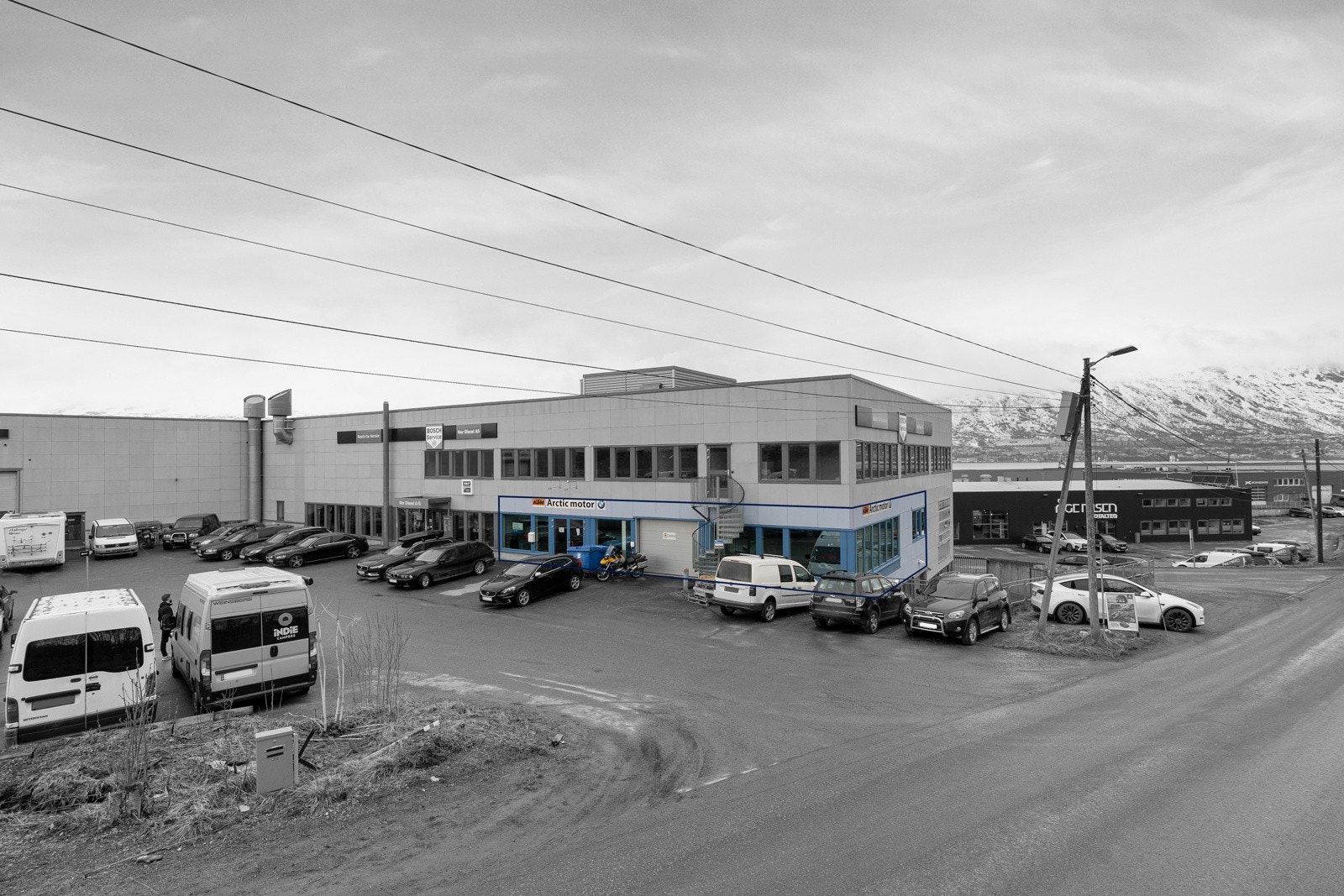 Det aktuelle lokalet ligger på hjørnet av bygningen Galleribilde