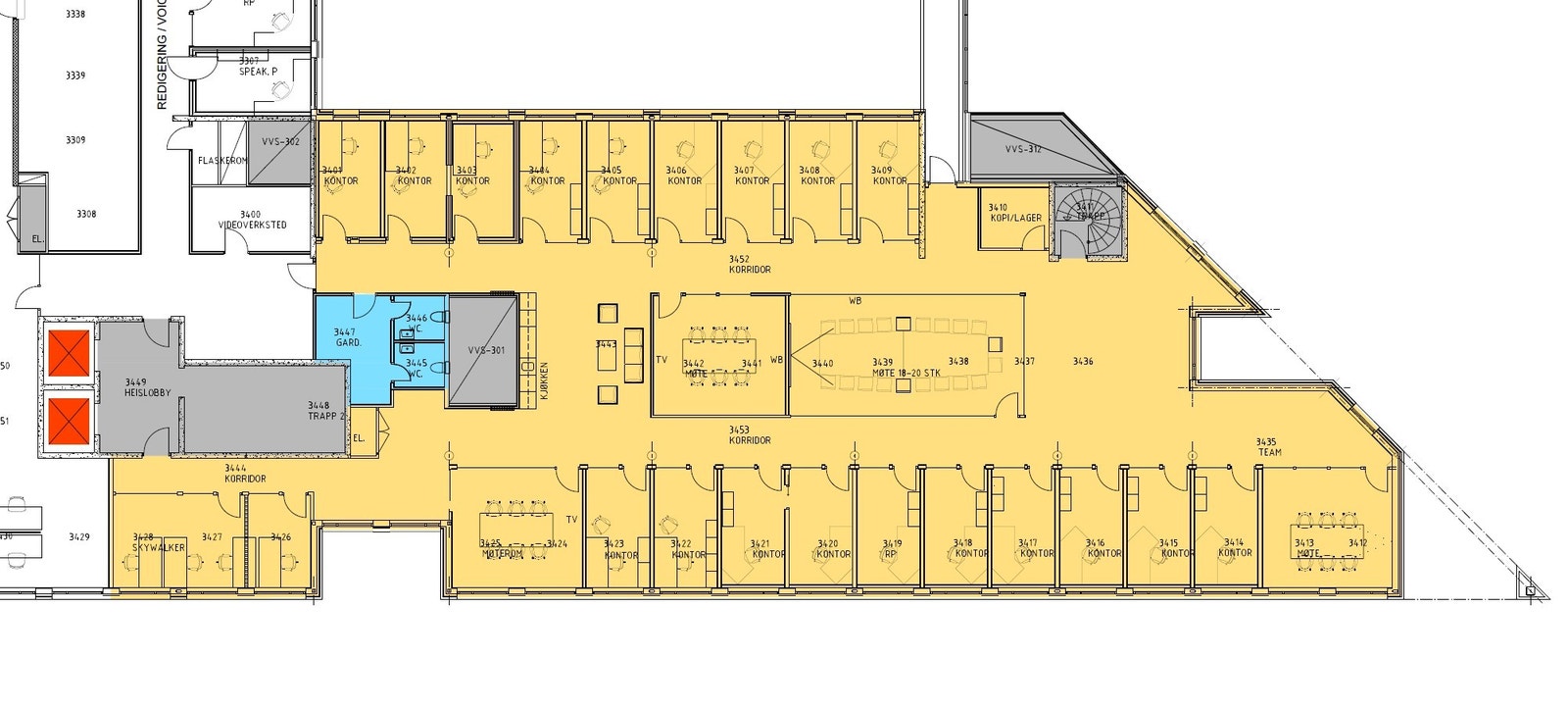 Planskisse (enkelte avvik kan forekomme). Galleribilde