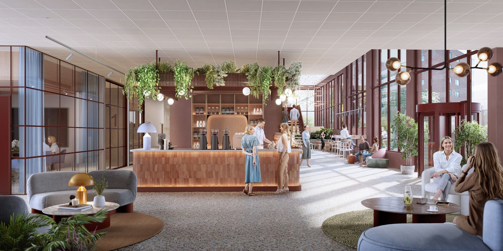 Illustrasjon fellesareal Galleribilde