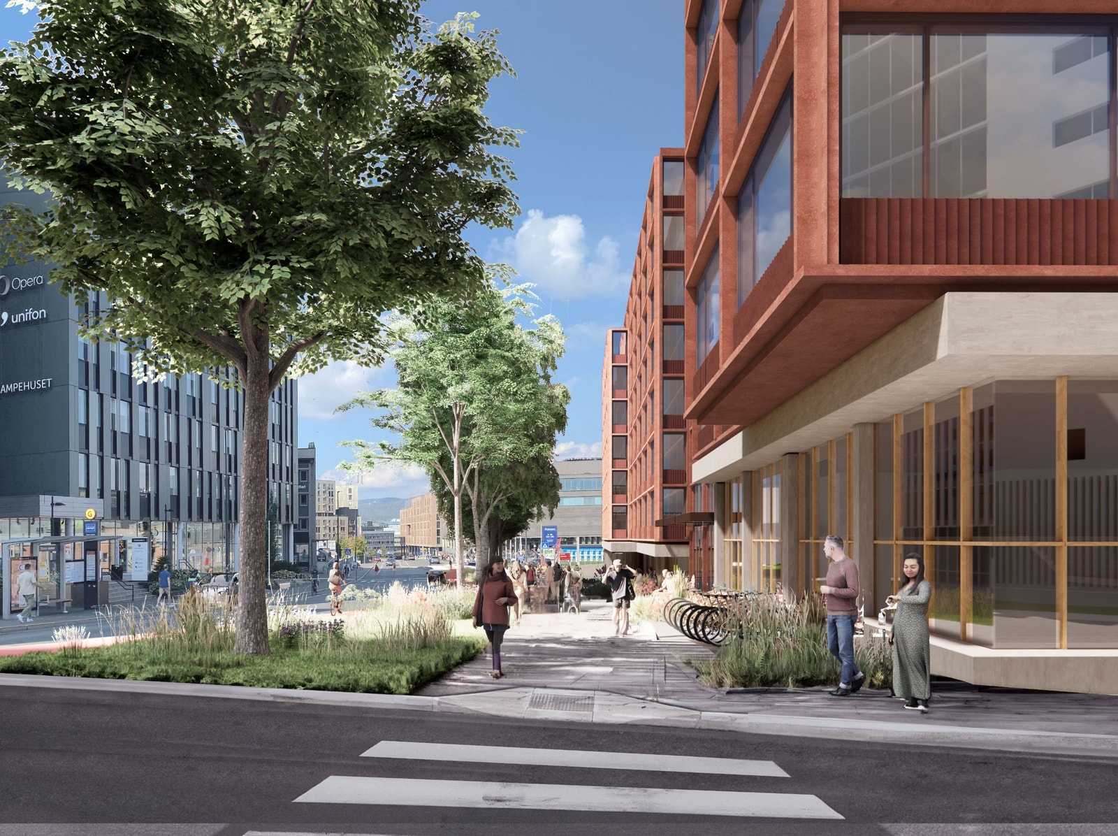 Illustrasjon fasade Galleribilde