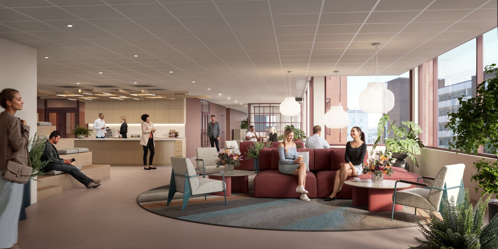 Illustrasjon sosiale soner Galleribilde