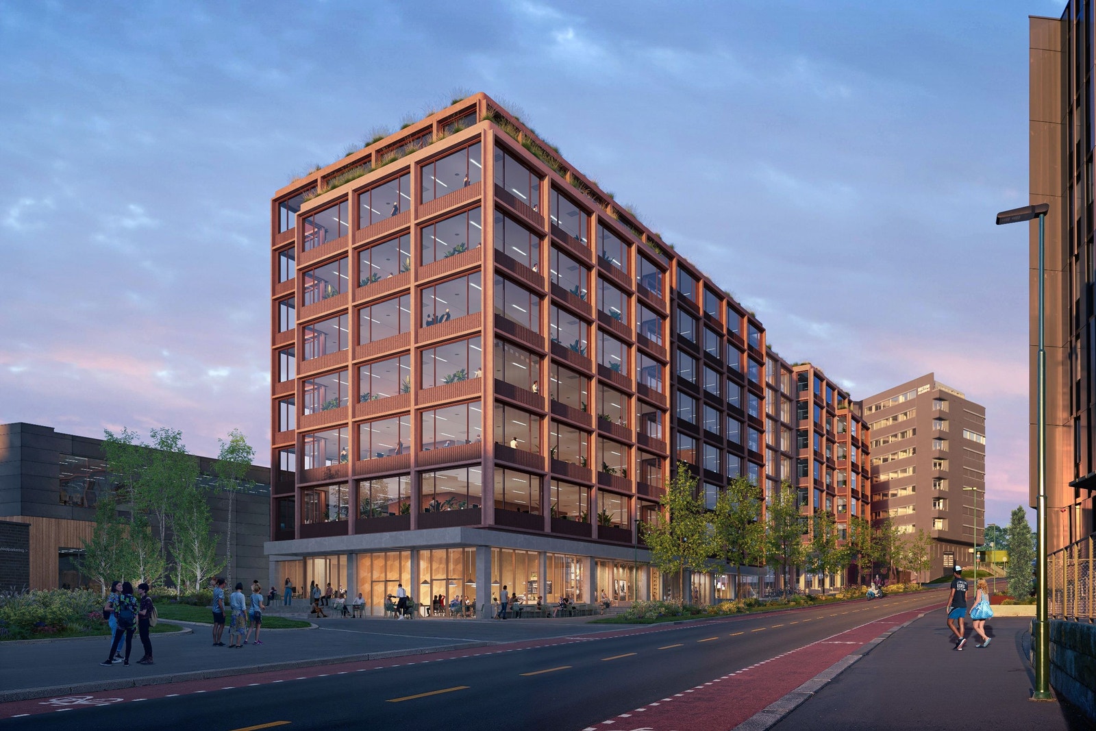 Illustrasjon fasade Galleribilde